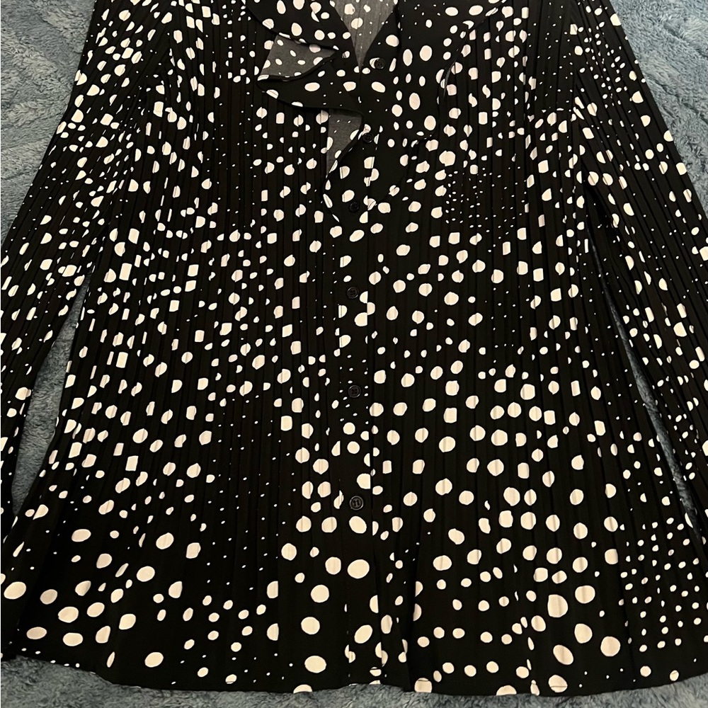 East 5th Black and White Polka Dot Button Down Shirt
